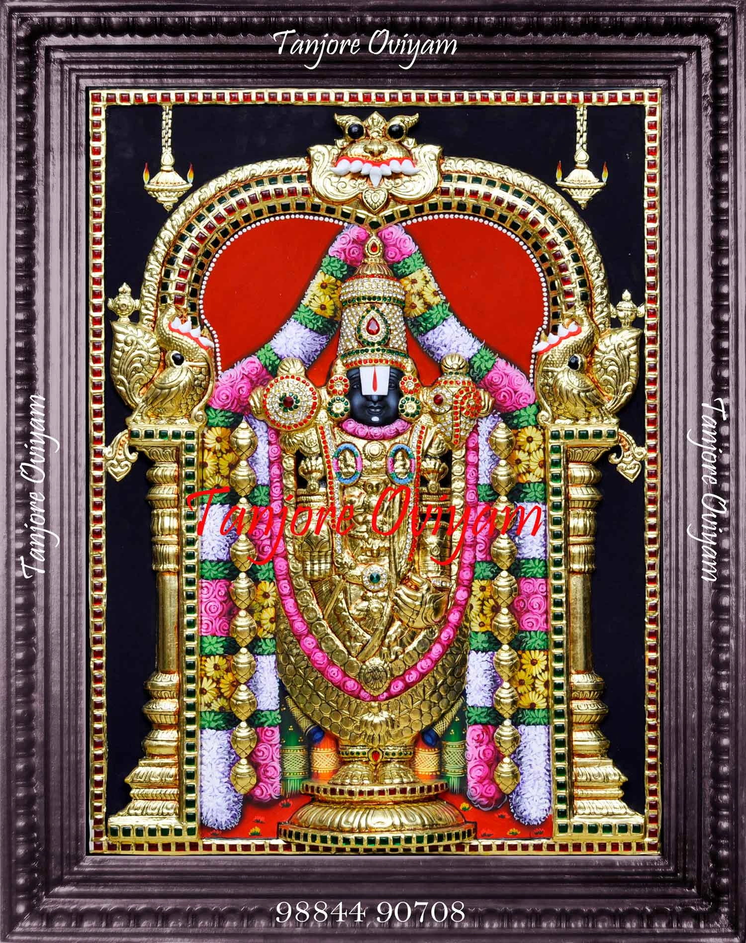 Tanjore painting of Lord Balaji